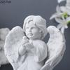 Holy Angels Statue Desk Decoration Creative Angels Ornaments Transparent Base Handicrafts Resin Sculpture Room Aesthetics Decor