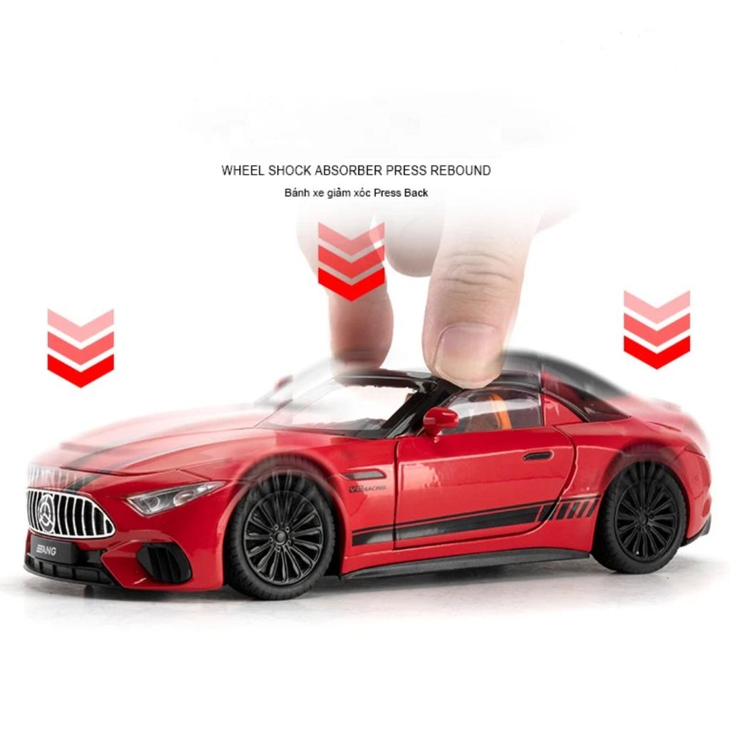 New 1/22 Benzs SL63 Supercar Alloy Model Car Toy Diecasts Metal Casting Sound and Light Car Toys for Children Vehicle
