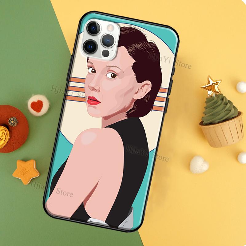 Millie Bobby Brown TPU Soft Case For iPhone 11 14 Pro Max 12 13 Mini XR X XS MAX 6 7 8 Plus SE 2020 Phone Cover