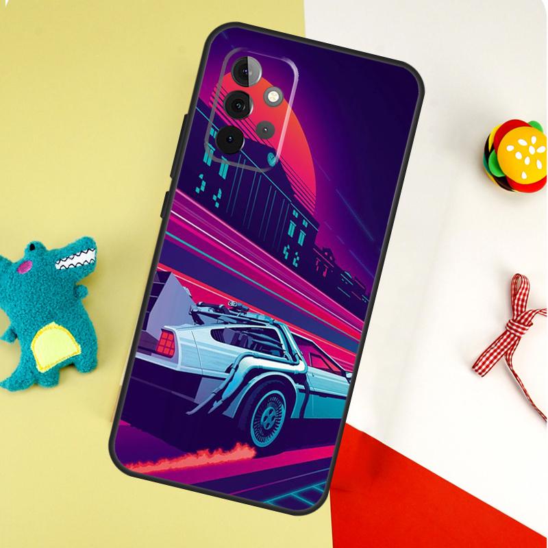 Back To The Future Time Machine For Samsung Galaxy A55 A35 A15 A54 A34 A14 A53 A33 A13 A05 A06 A16 A22 A32 A52 Phone Case