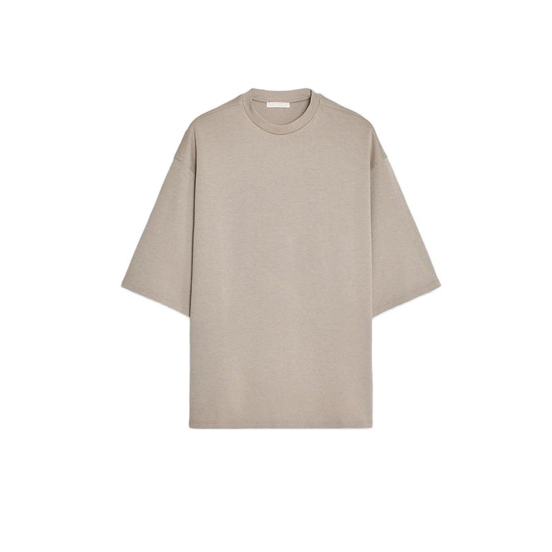 Washed Effect Double-sided Cloth round Neck Short sleeve T-shirt 4174190 Mid Waist Comfortable Casual Pants 4174191