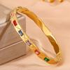 Scratched Light Luxury Colorful Opening Female Irregular Internet Celebrity Ing Style All-match Bracelet