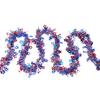 2 Meter Hollow Star Garland Streamer Party Decoration Tinsel Strip for Event Ornament Indoor Outdoor Use