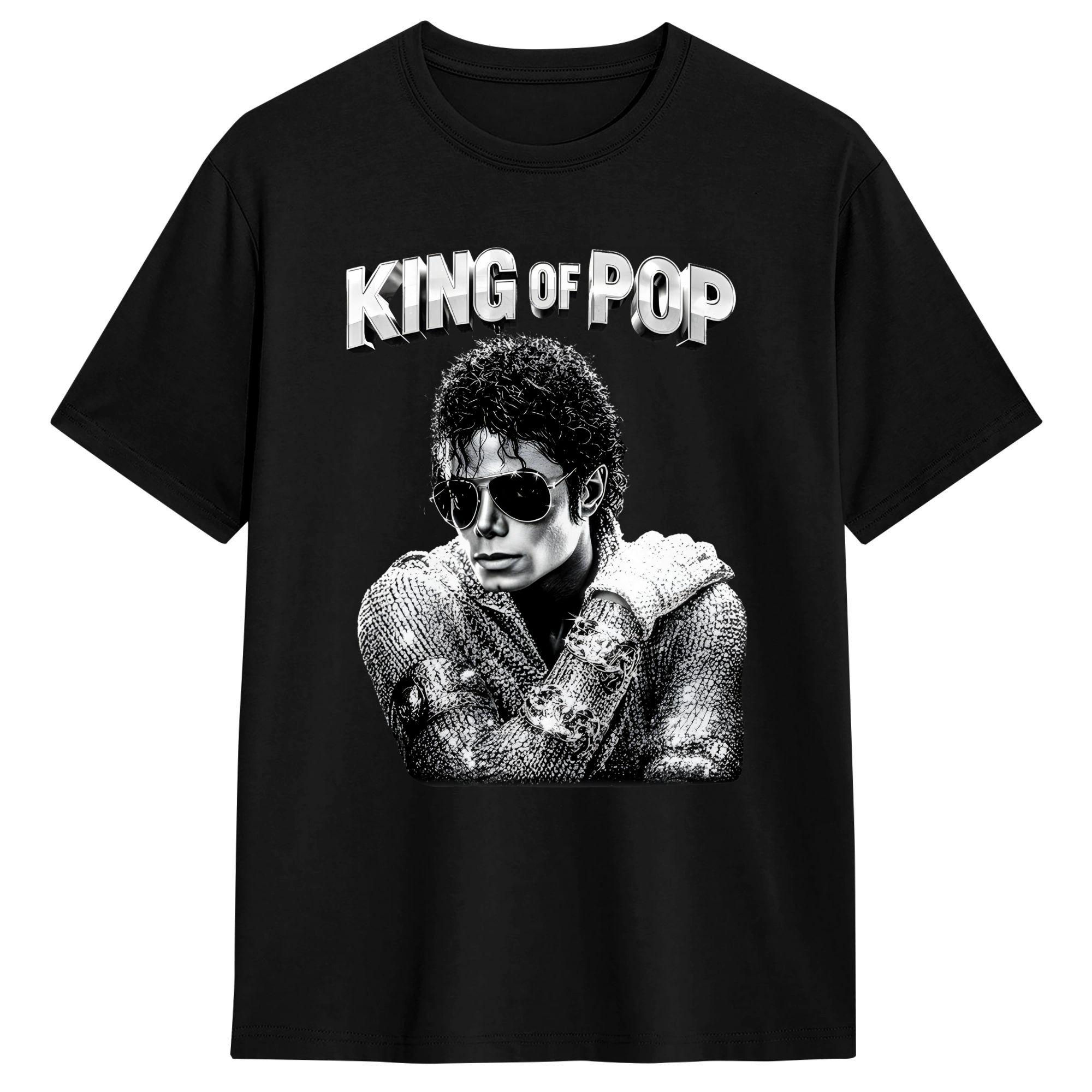 

Oversized T Shirt Beach Vintage King Of Pop Michael Jackson T-Shirts 100 Cotton Tee Shirt for Men Y2K Retro Short Sleeve Tees 5XL різнокольоровий