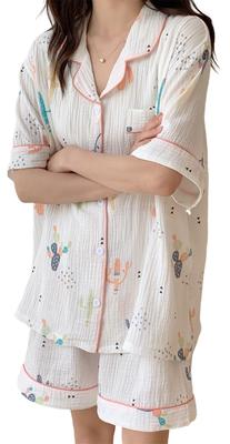 Tehotenská Krátka Izba Otvorená Dojčiaca Tehotenská Tehotenská Tehotenská Otvorená Nemocničná Krátke Rukávy [KOSIKINI] Pyžamo, Rukávy, Odev, Dámske, Leto,