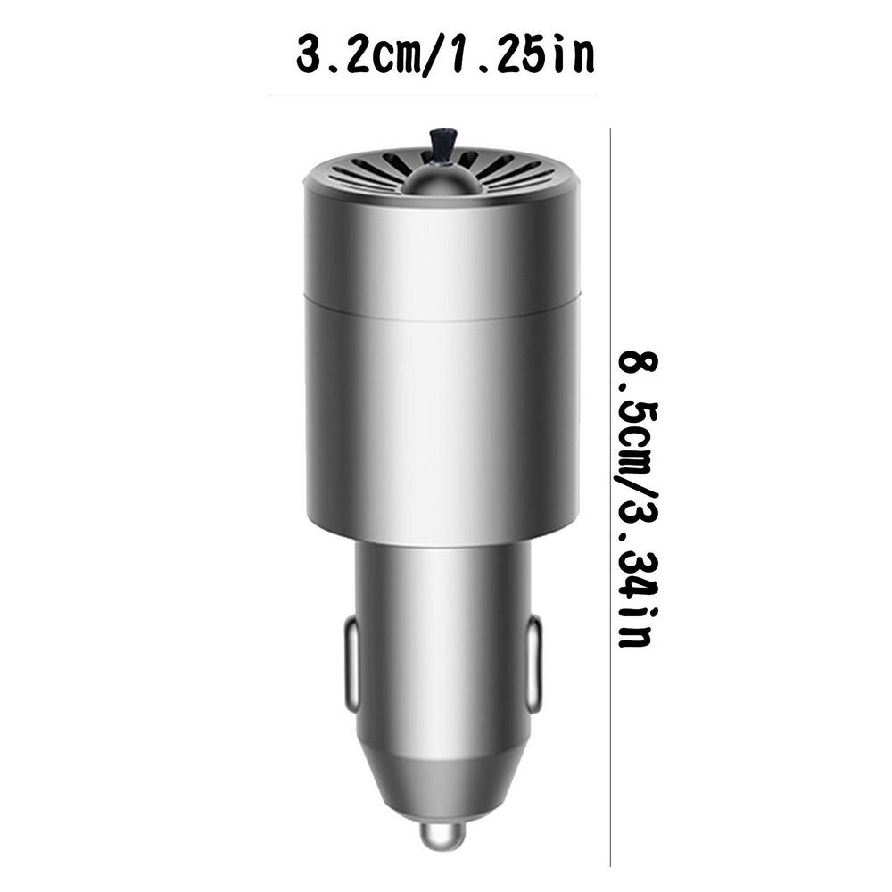 Mini Car Air Purifier 12V Negative Lon Deodorization Cigarette Lighter Portable Traveling Formaldehyde Removing Air Fresheners