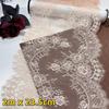 2m x 23.5cm Chantilly Lace, Non-stretch Light beige French Eyelash Mesh Lace Trim for Lingerie, Dress, Garment, Sewing & Crafting