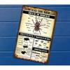 Vintage Tarantula Anatomy Metal Sign - UV Printed Iron Wall Decor, 7.87x11.81inch, Educational & Durable with Pre-Drilled Holes