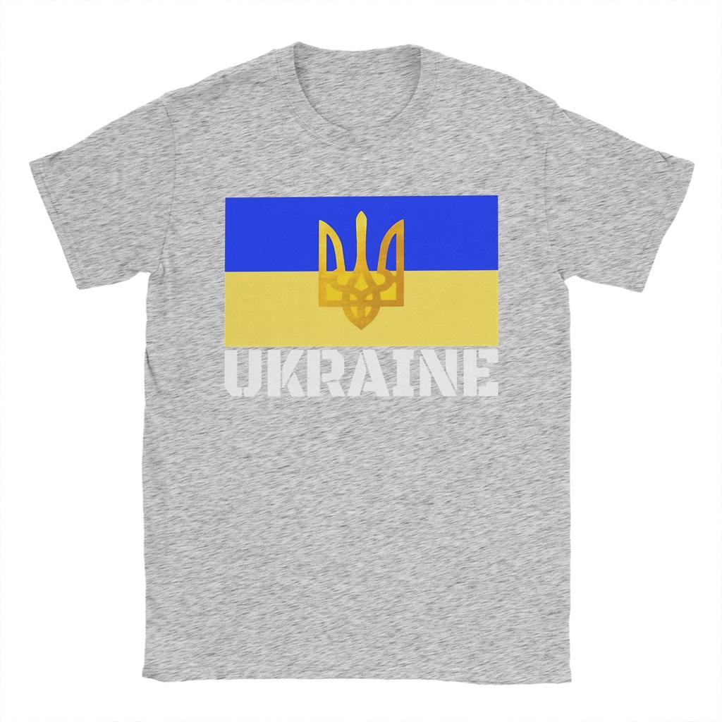 UKRAINE Flag T Shirt Summer  Hippie T Shirts Couple Cotton O Neck Plus Size 5XL Tees Short Sleeves Y2K Casual Tshirt
