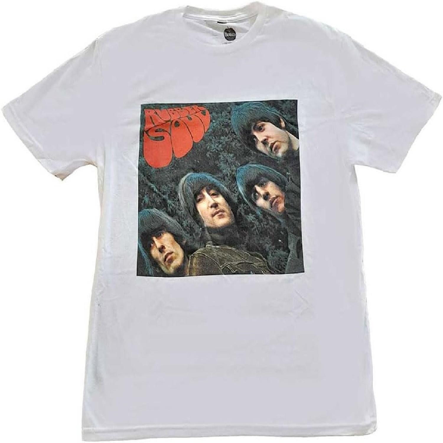 The Beatles Rubber Soul Album Cover T-Shirt White S