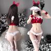 Plush Bunny Girl Christmas & New Year Cosplay Costume