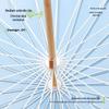 MAYDU Gradient Long Handle Umbrella