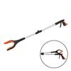 32inch Foldable Long Trash Clamps Grab Pick Up Tool Folding Garbage Clip Curved Handle Design Portable Trash Pickup Grabber Tool