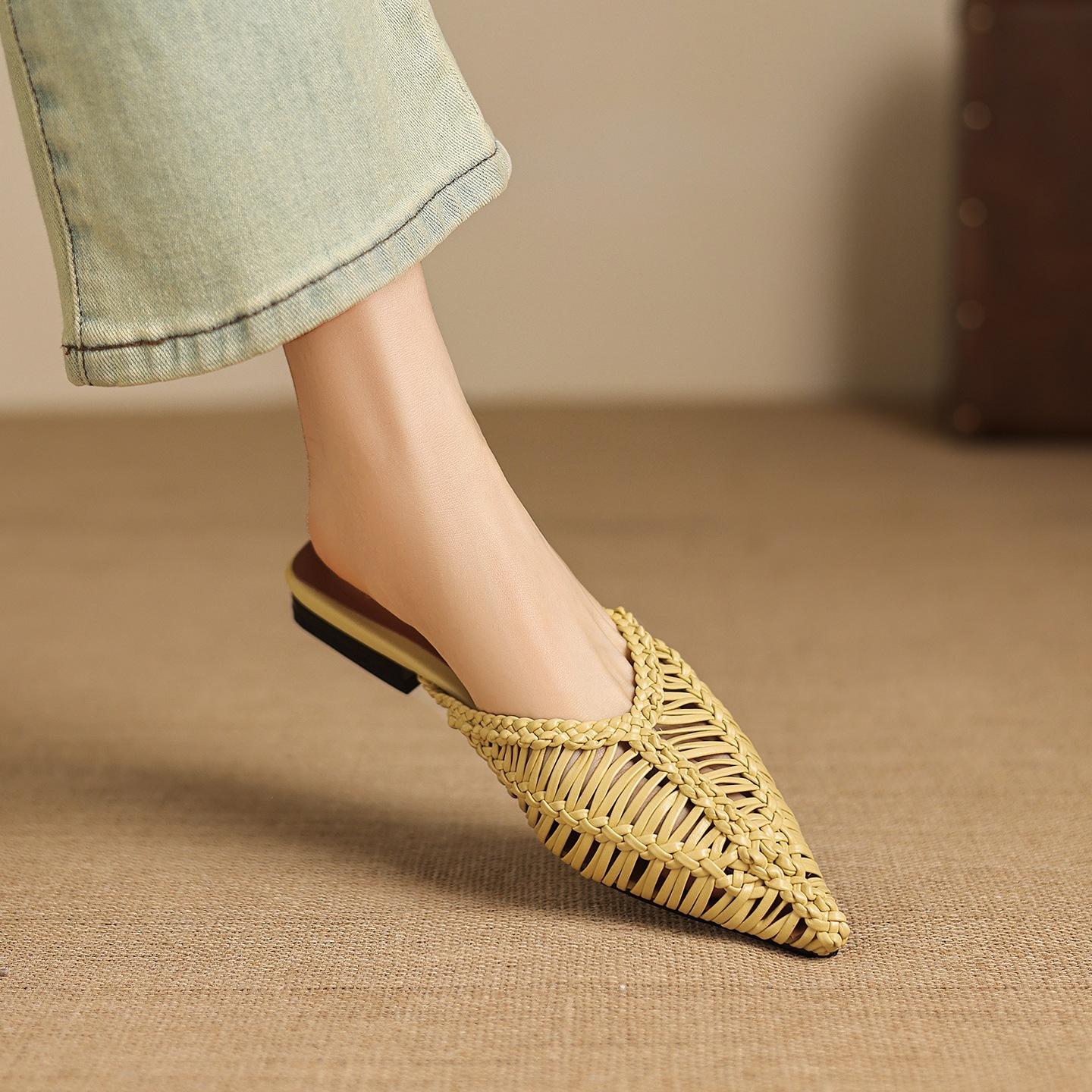 Slippers Women`S Summer Wear Breathable Bag