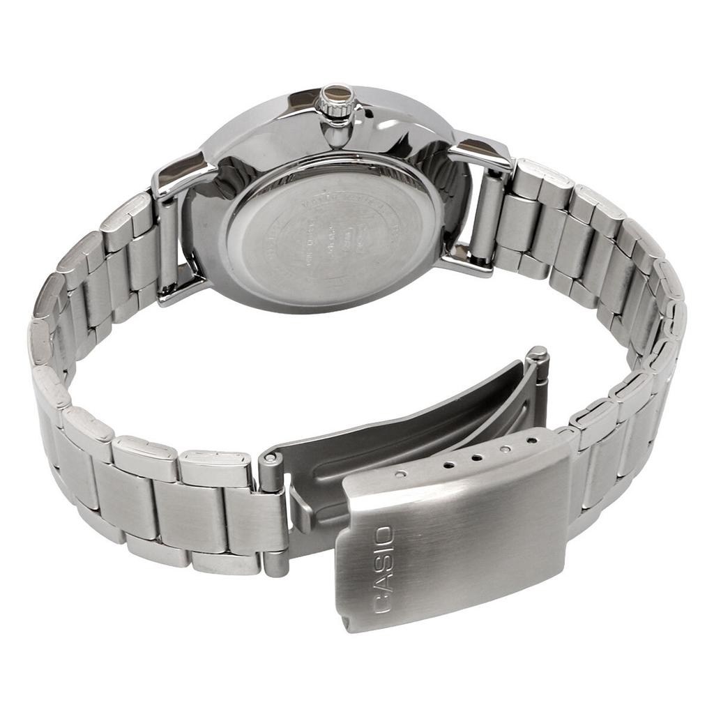 CASIO Navy Blue Metal Overseas Model Watch, Watch, Quartz, Women's, Band, LTP-VT04D-2A