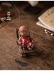 Charming Zen Buddha Tea Pet Ornament with Rocking Chair Incense Burner for Tea Table Accessories