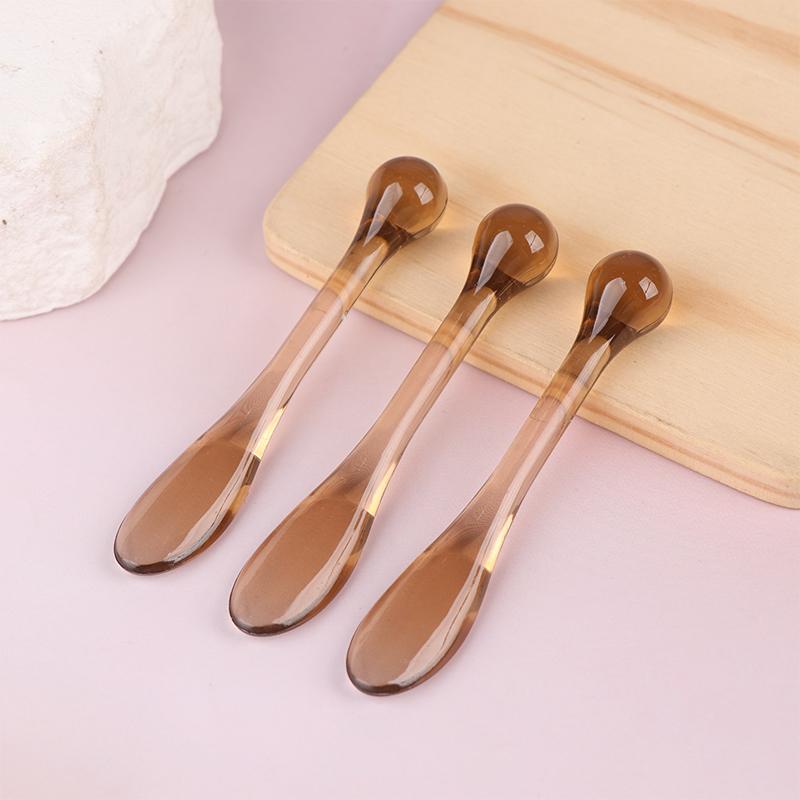 1/3Pcs Acrylic Cosmetic Spatulas Scoop With Box Face Cream Mask Mud Mixing Spoon Beauty Tools Absorb Roller Facial Applicator