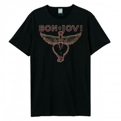 Amplified Unisex Adult Hold On Bon Jovi T-shirt