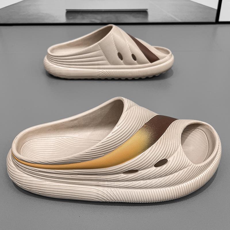 Summer new slippers men's trend indoor and outdoor wear home wear-resistant thick-soled slippers beach shoes