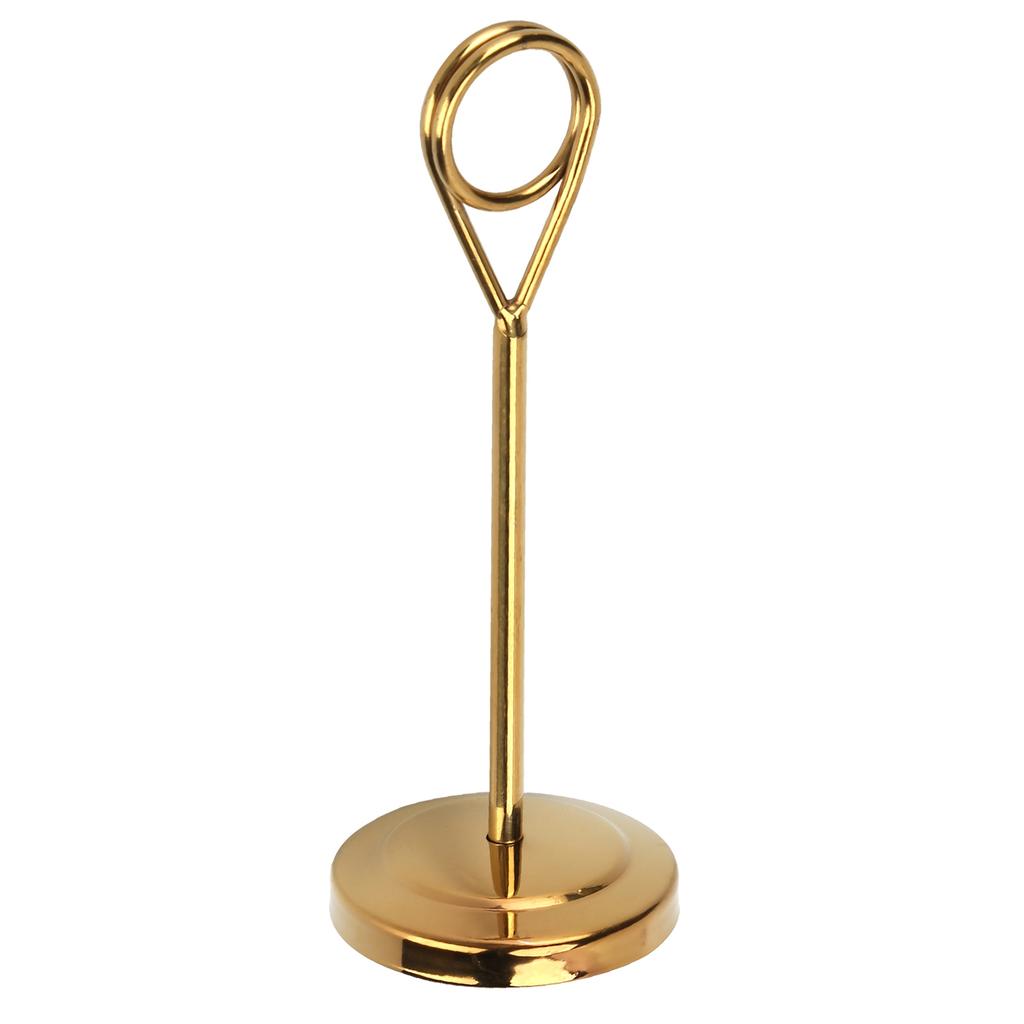 Table Number Holder Stainless Steel Durable Fade Resistant Lightweight Picture Clip for Hotel