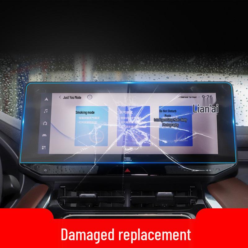 Película Protectora de Pantalla de Vidrio Templado para Navegación Toyota C-HR para 24 Modelos – Accesorio para la Consola Interior