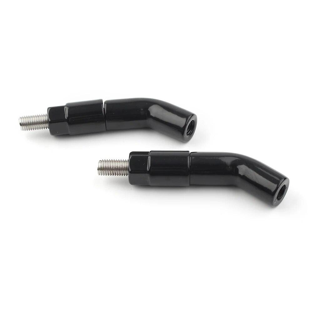 For Harley Davidson Iron Motorbike Mirror Stem Extenders  1200 XL1200NS 2018-  Aluminum Black
