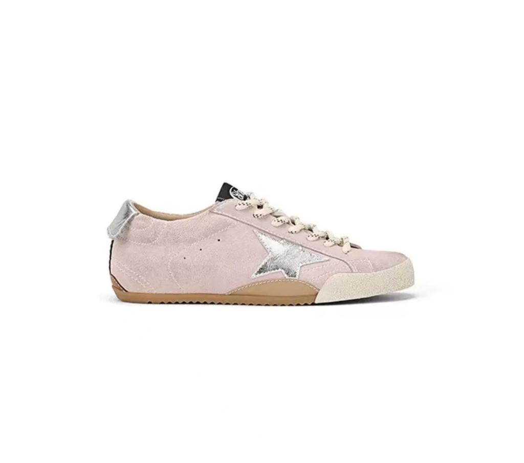 2025 neue Leder-Retro-Old-Stars-Dirty-Schuhe mit innerer Höhenerhöhung, lässige Retro-Farbabstimmung mit Schnürung, deutsche Trainingsschuhe