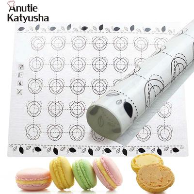 1 alfombrilla antiadherente de silicona para macarrones de 29x26cm, alfombrillas para rollo de masa para horno, almohadilla para pasteles de fibra de vidrio, herramienta para hornear, 1 ud.