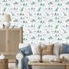 Dinosaurs Trees and Mountains Wallpaper for Living Room and Bedroom 50x1000