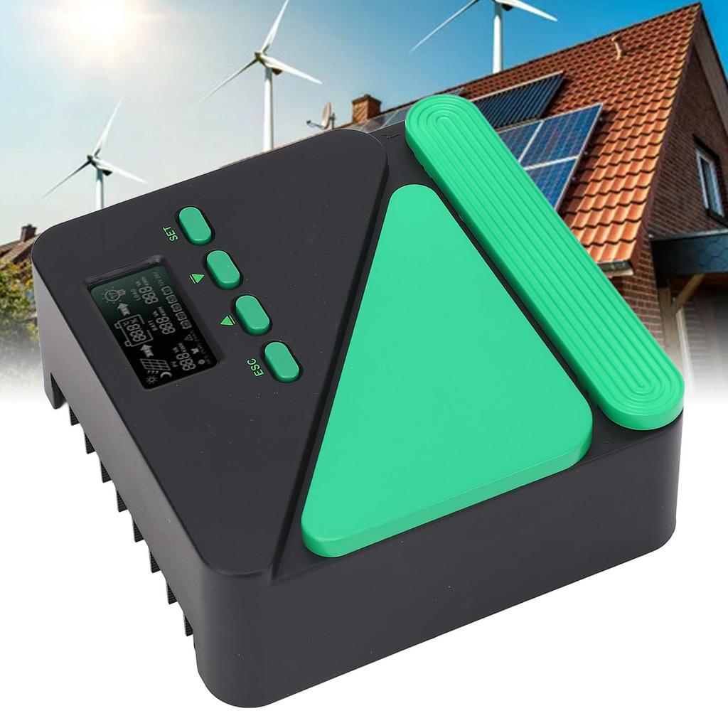 MPPT Solar Controller 12V 24V Intelligent Regulator LCD Display for Gel SEL Flooded Lithium Battery Charging