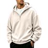 Men's Casual Full Zip Hoodie Loose Fit Sweatshirt for Sport and Everyday Wear
