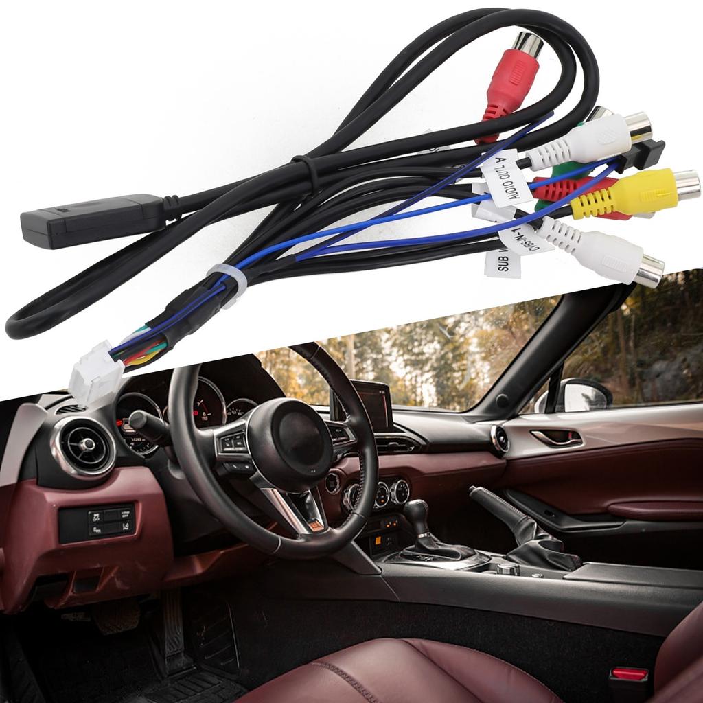 Navigation Device Compatible Car Stereo Radio Cable with AUX Wire Harness