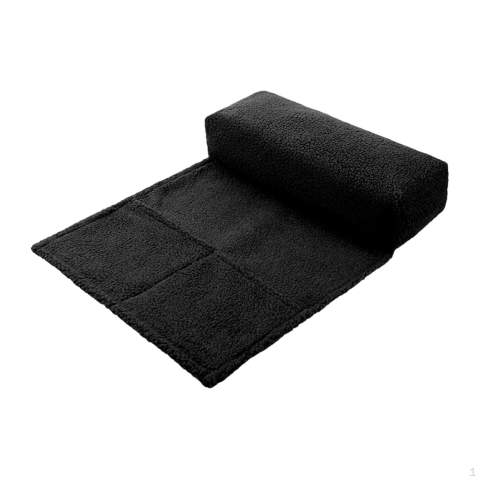 

Удобная подушка для шеи из берберского флиса с застежкой-молнией и дышащая для пляжного кресла, дивана чёрный