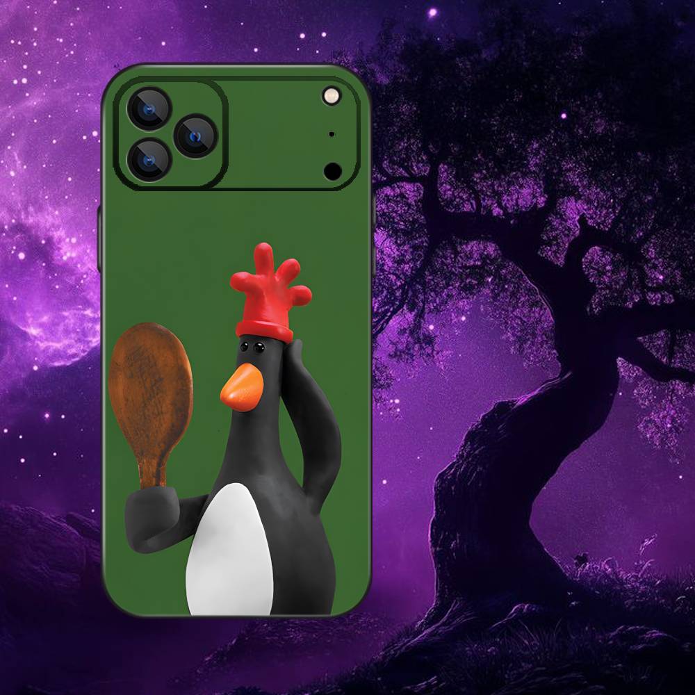 F-Feathers McGraw Phone Case For iPhone 17,16,15,14,13,12,11,Pro Max,XSX,,XR,SE,Mini,8,7,Soft Silicone Black Cover