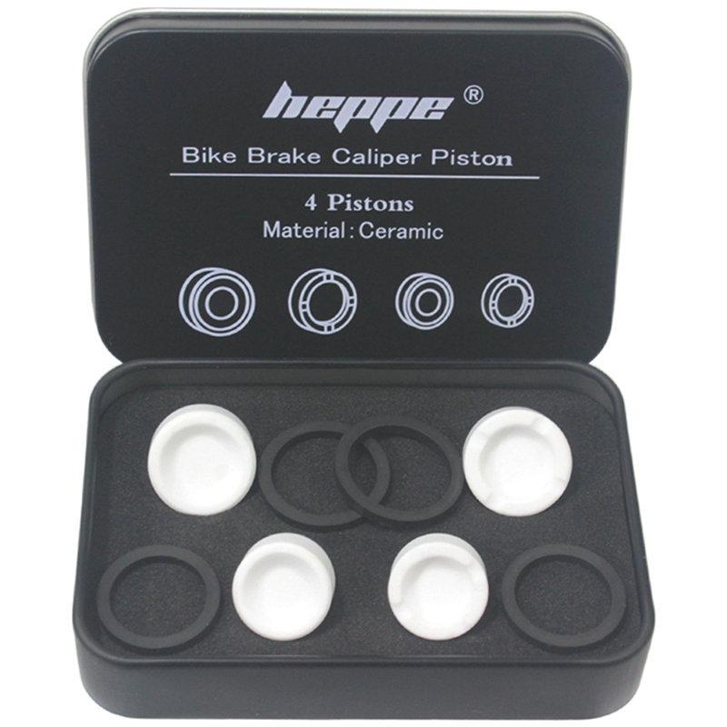 HEPPE Zacisk hamulca hydraulicznego do roweru Tłok ceramiczny Rower MTB Szosowy Hamulec tarczowy 4 tłoczki do M640 M810 M820 M7120 M8020 M8120 M9120
