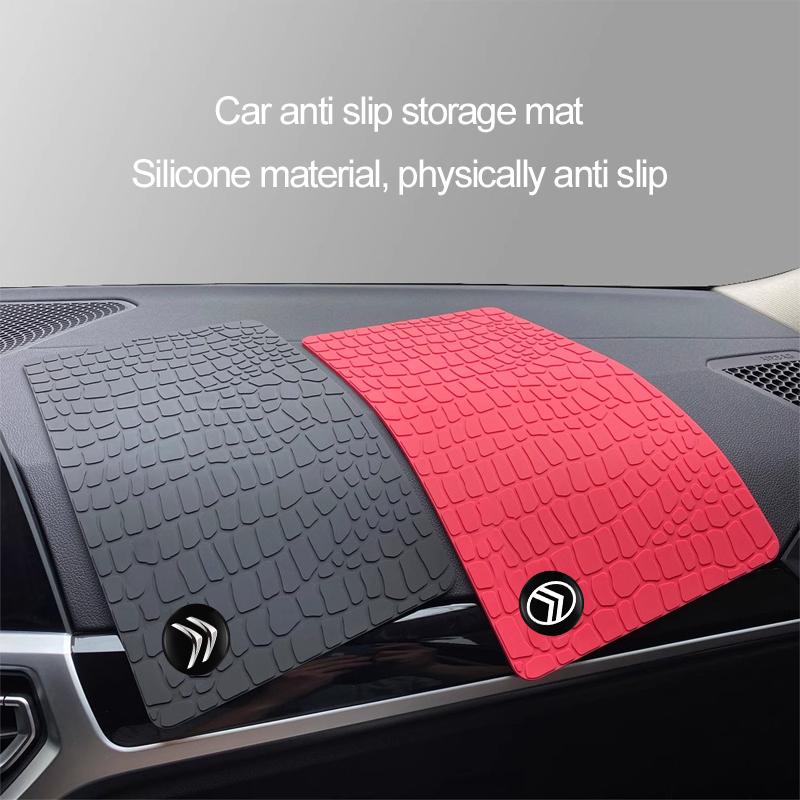 Car Dashboard Storage Anti Slip Pad Phone Store Items Mat For Citroen C3 C5 Aircross C5X C4 Cactus Picasso e-C3 C1 C-Crosser C6