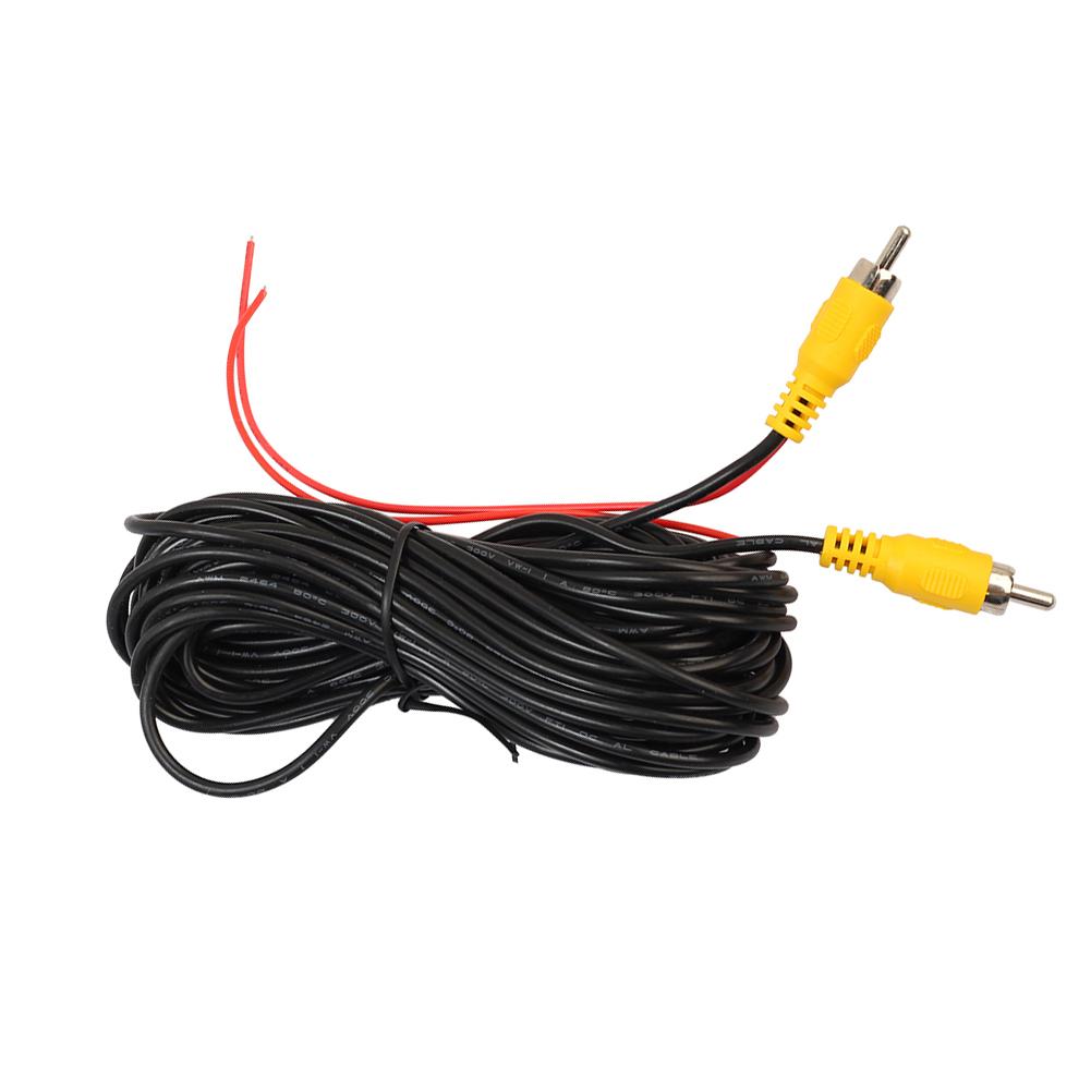 RCA Male To Male Camera View Rear Video Cable with Detection Wire Parking Camera Video Cable Auto Accessories