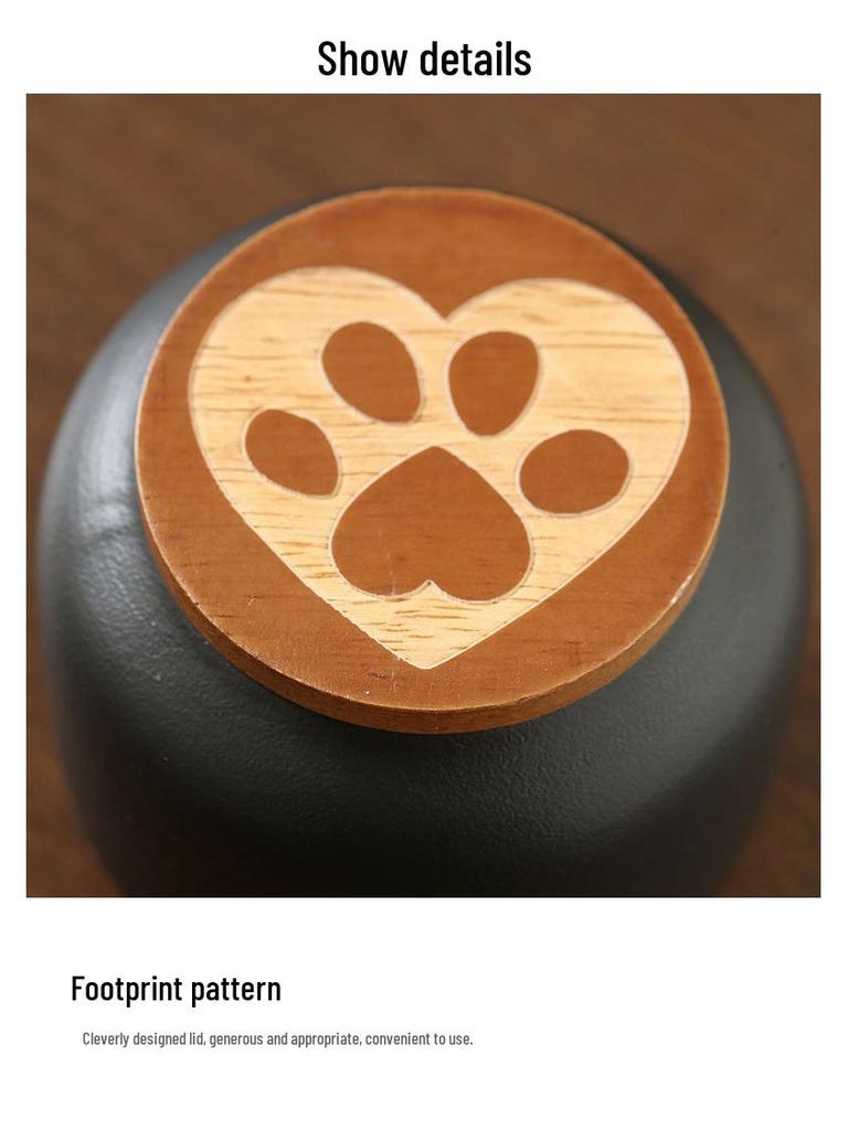 Customizable Ceramic Pet Urn: Sealed Storage Jar for Cats & Dogs