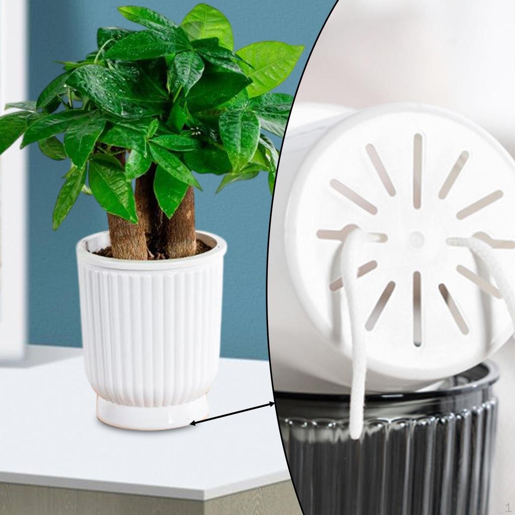 5 Stück Selbstbewässernde Pflanzgefäße Blume Mode Robust Tragbar Pflanzgefäße Zimmerpflanzen Outdoor-Pflanzen