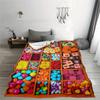 1Pc Cozy Candy Digital Print Throw Blanket - Contemporary Style, Soft Warm All-Season Knitted Polyester, Geometric Pattern, Idea