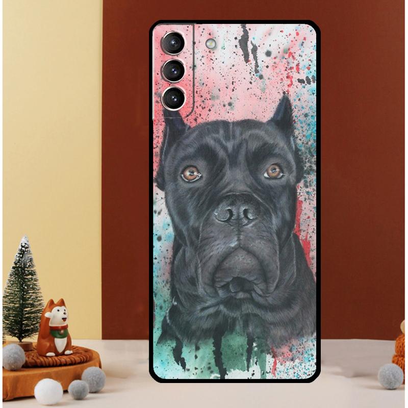 Italian Cane Corso Mastiff Dogs Case For Samsung Galaxy S22 S23 S24 Ultra Note 20 10 Plus S8 S9 S10 S20 FE S21 FE Cover
