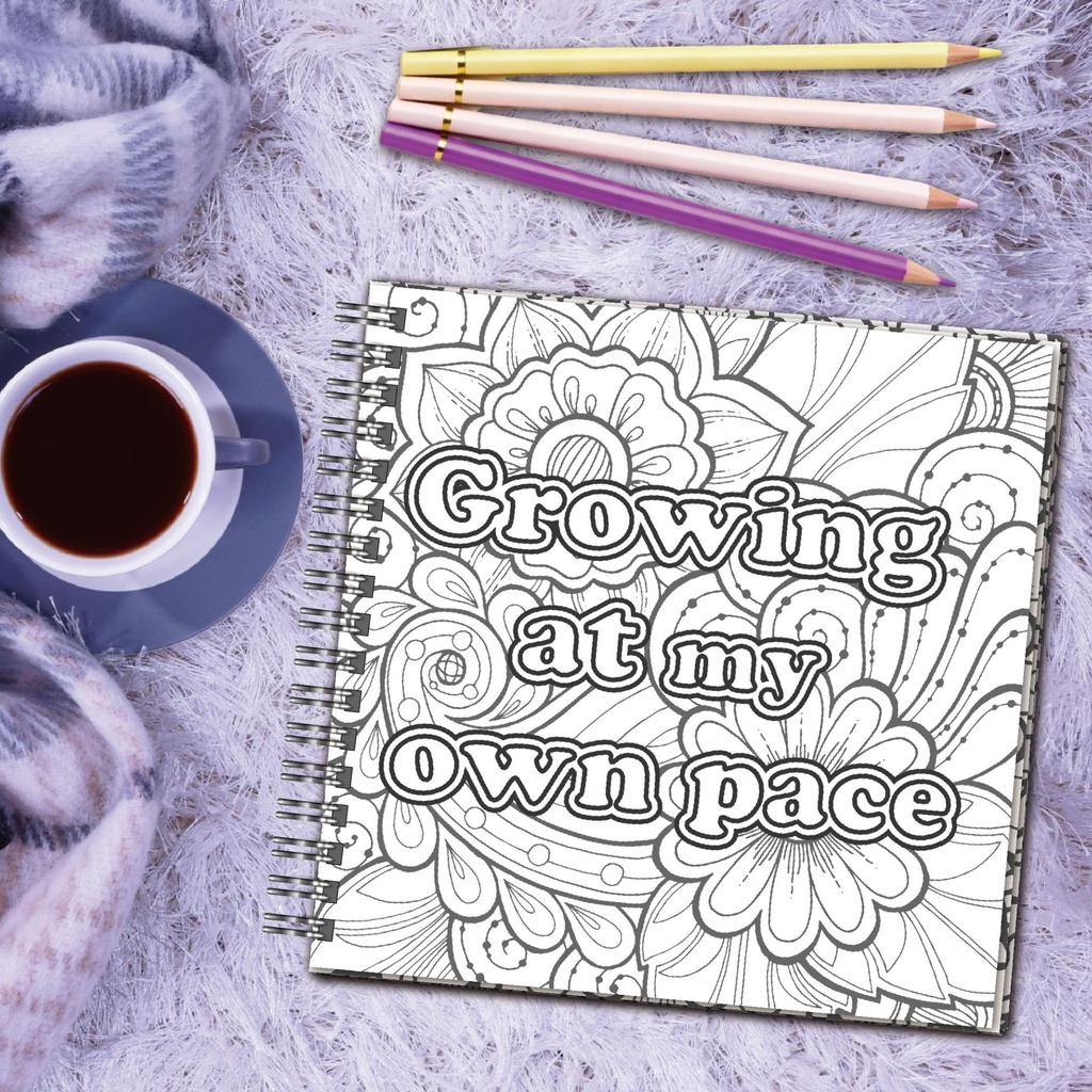 Mandala Coloring Book for Teens Adults - 30 Unique Art Designs with Inspirational Quotes, Stress Relief Therapy Coloring Pages