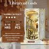 MiniCity DIY Book Nook Kit 3D Miniature House with LED Decoration Wood Craft Bookend for Teens and Adults