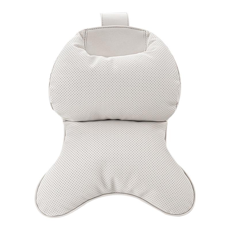 Car Neck & Back Support Pillow - Dual-Core Zero Pressure Support, Height Adjustable, Breathable Mesh, Universal Fit for All Cars