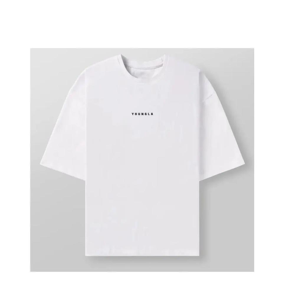 T-shirt Oversize in Cotone Estate Americana Nuova Larga Cotone Girocollo Stampata Manica Corta Sportiva e per il Tempo Libero T-shirt