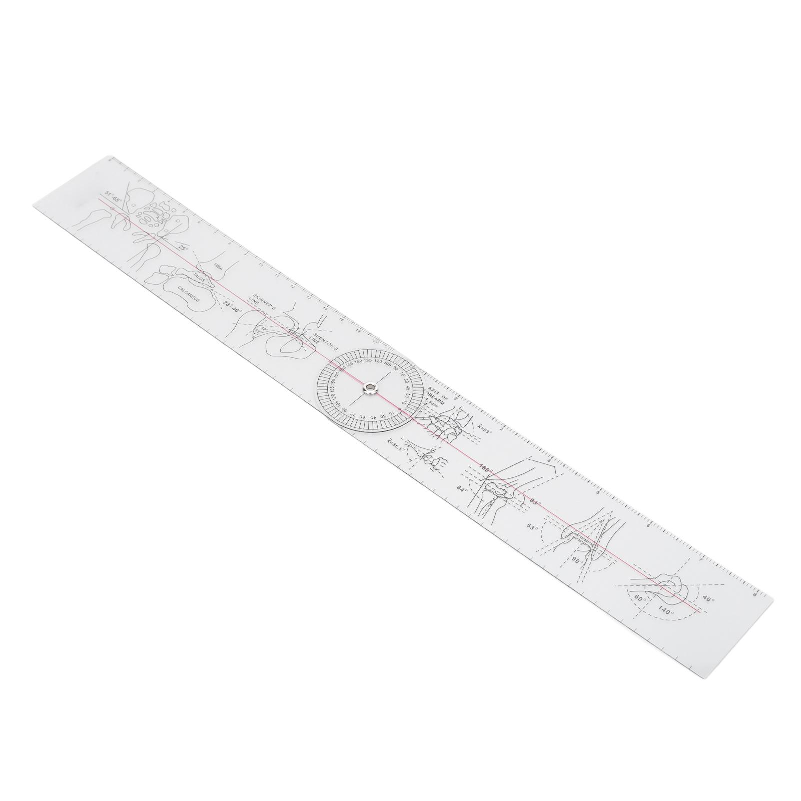 

ПВХ гониометр угловая линейка 360 градусов измерение суставов диапазон движения для физиотерапии