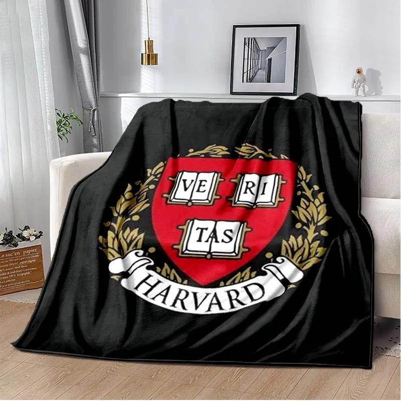 Famous University Logo Printed Blanket,Harvard ,Yale, MIT, West Point Military Academy, Stanfor, Cornell,