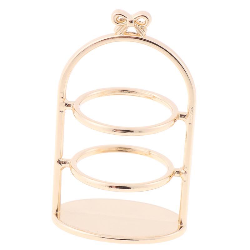 1/12 Dollhouse Miniature Dessert Pan Cake Stand Fruit Tray Doll Kitchen Toys