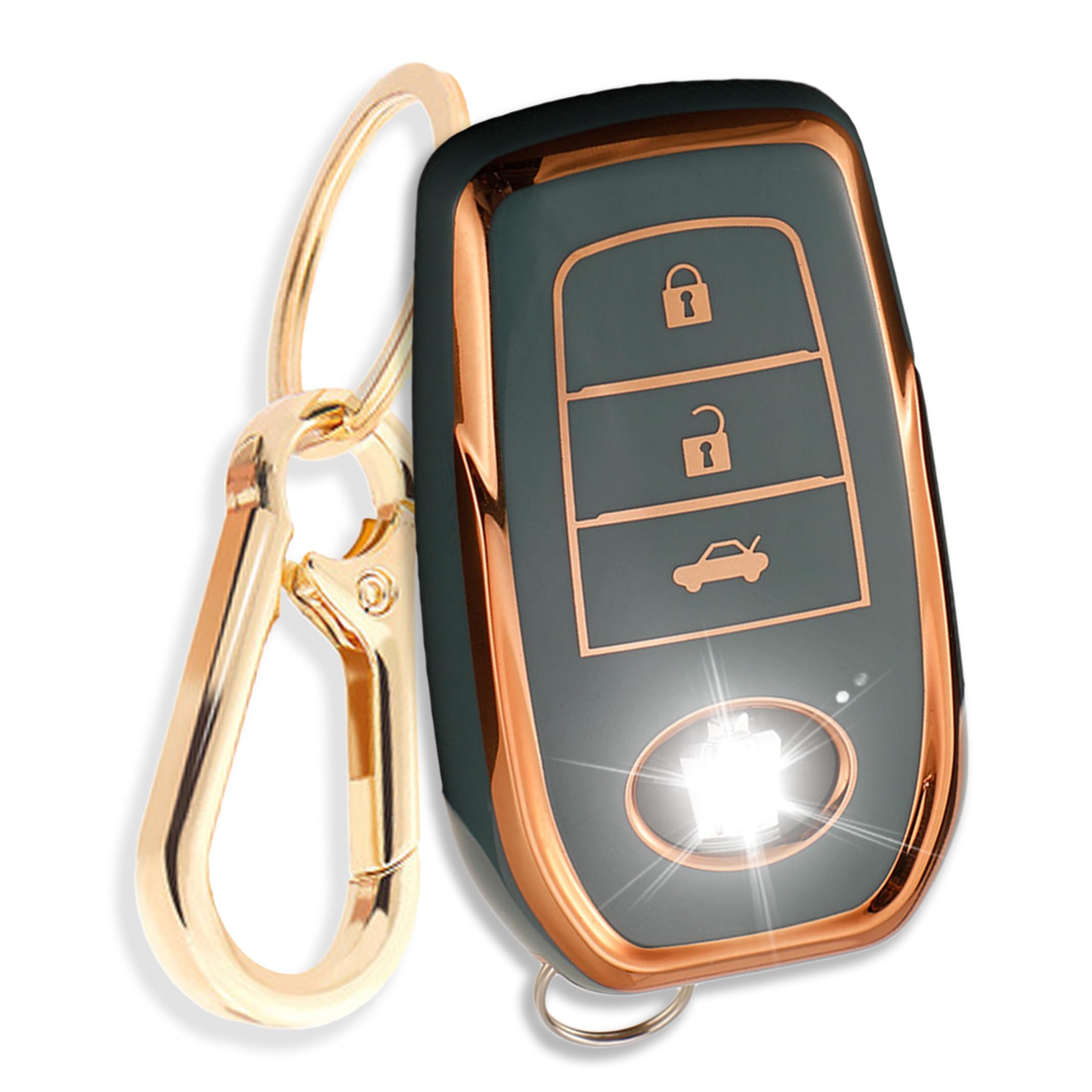 Toyota Compatible Smart Key TPU Key Case Sienta NHP170G NSP170G серый