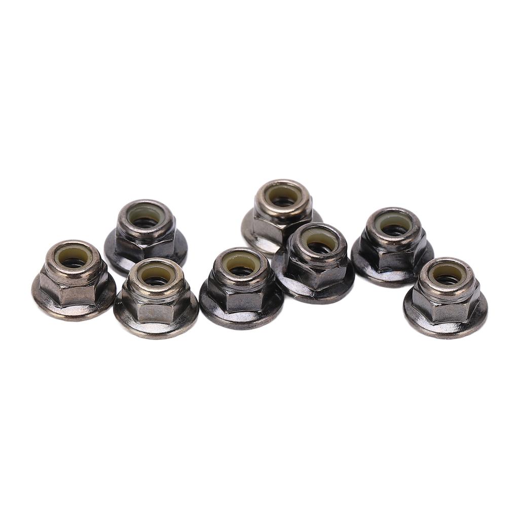 8PCS Metal M4 Wheel Lock Nut Flange Nylon Lock Nuts for Typhon 1Celsius10 RC Car Parts